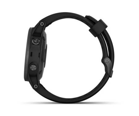 Смарт-часы Garmin Fenix 5S Plus Sapphire Silver with Black Band (010-01987-21)