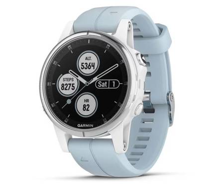 Смарт-часы Garmin Fenix 5S Plus White with Sea Foam Band (010-01987-23)