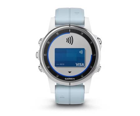Смарт-часы Garmin Fenix 5S Plus White with Sea Foam Band (010-01987-23)