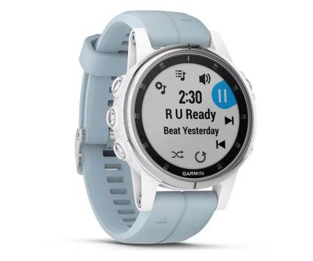 Смарт-часы Garmin Fenix 5S Plus White with Sea Foam Band (010-01987-23)