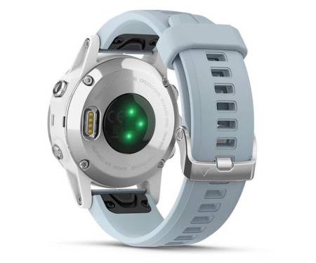 Смарт-часы Garmin Fenix 5S Plus White with Sea Foam Band (010-01987-23)