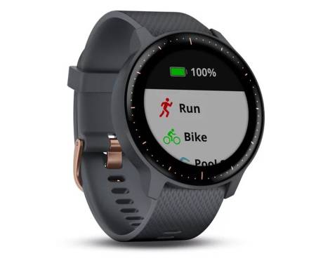 Смарт-часы Garmin Vivoactive 3 GRANITE BLUE WITH ROSE GOLD HARDWARE (010-01985-33)