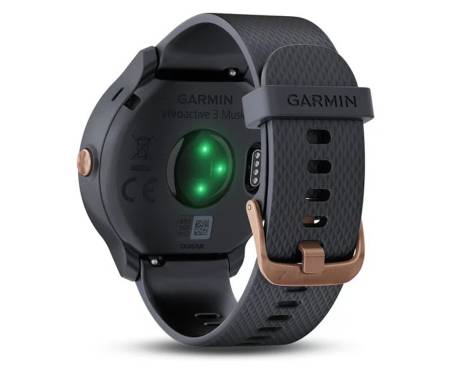 Смарт-часы Garmin Vivoactive 3 GRANITE BLUE WITH ROSE GOLD HARDWARE (010-01985-33)