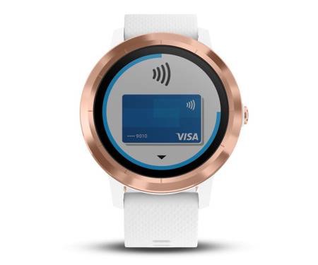 Смарт-часы Garmin Vivoactive 3 White with Rose Gold Hardware White (010-01769-07)
