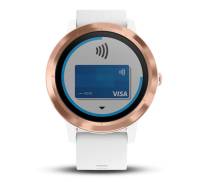 Смарт-часы Garmin Vivoactive 3 White with Rose Gold Hardware White (010-01769-07)