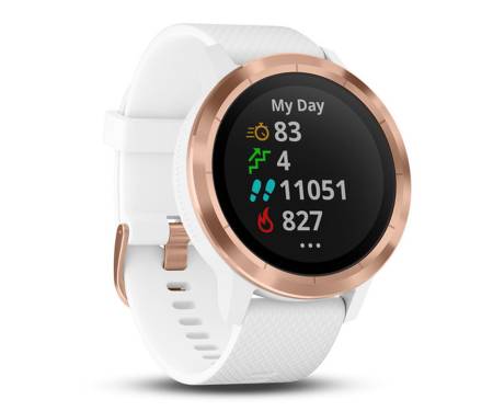 Смарт-часы Garmin Vivoactive 3 White with Rose Gold Hardware White (010-01769-07)