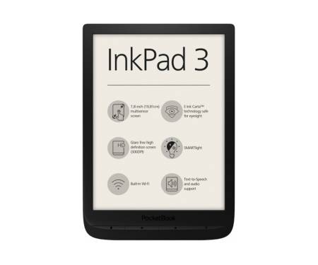 Электронная книга с подсветкой Pocketbook 740 InkPad 3 Black (PB740-E-CIS)