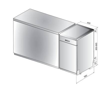 Посудомоечная машина Hotpoint-Ariston HSFO 3T235 WC X