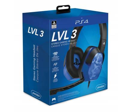 Наушники PDP PS4 LvL.3 Blue