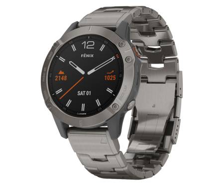 Спортивные часы Garmin Fenix 6 Pro Sapphire Titanium with Vented Titanium Bracelet (010-02158-23)