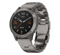 Спортивные часы Garmin Fenix 6 Pro Sapphire Titanium with Vented Titanium Bracelet (010-02158-23)