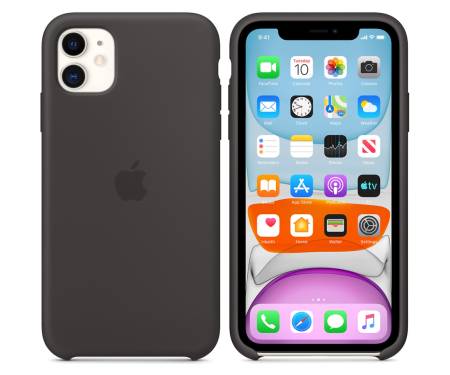 Чехол для Apple iPhone 11 Silicone Case Black (MWVU2)