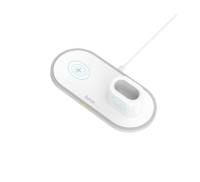 Беспроводное зарядное устройство зарядное устройство Hoco CW21 Wisdom 3-in-1 Wireless Charger White