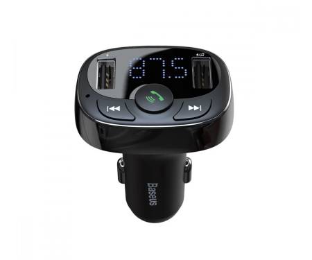 Автомобильное зарядное устройство Baseus Bluetooth FM Launcher Standart Edition 2.4A 2USB Back