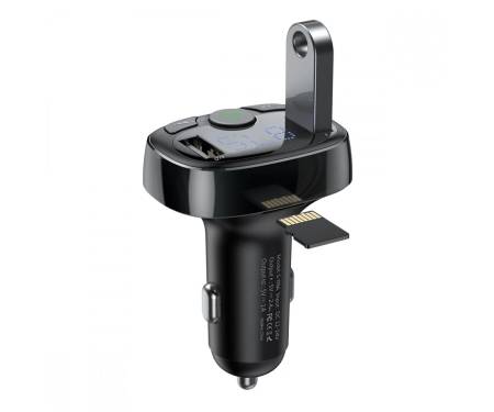 Автомобильное зарядное устройство Baseus Bluetooth FM Launcher Standart Edition 2.4A 2USB Back