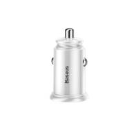 Автомобильное зарядное устройство Baseus Circular Plastic QC 3.0 30W 2USB White