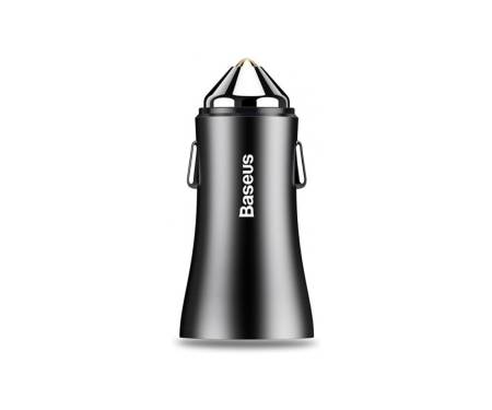 Автомобильное зарядное устройство Baseus Golden Contactor Dual U Intelligent Car Charger Black (CCAL-DZ01)