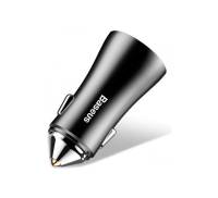 Автомобильное зарядное устройство Baseus Golden Contactor Dual U Intelligent Car Charger Black (CCAL-DZ01)