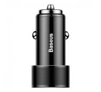 Автомобильное зарядное устройство Baseus Small Screw Dual-USB Quick Charge Car Charger 36W Black (CAXLD-B01)