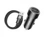 Автомобильное зарядное устройство Baseus Small Screw Dual-USB Quick Charge Car Charger 36W Black (CAXLD-B01)