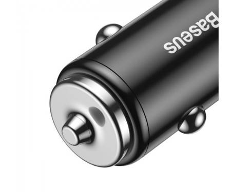 Автомобильное зарядное устройство Baseus Small Screw Dual-USB Quick Charge Car Charger 36W Black (CAXLD-B01)