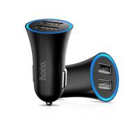 Автомобильное зарядное устройство Hoco UC204 Car Charger 2USB 2.4A Black