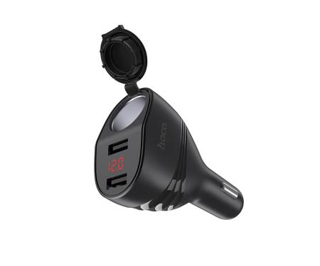 Автомобильное зарядное устройство Hoco Z34 Thunder Lighter 2USB Black