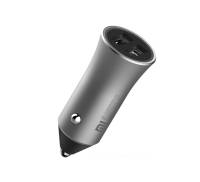 Автомобильное зарядное устройство Xiaomi Car Charger QC 3.0 18W Silver (CC05ZM, GDS4104GL)