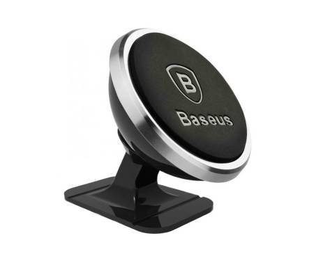 Автомобильный держатель для смартфона Baseus Car and Desk Holder Magnetic 360 Rotation Silver (SUGENT-NT0S)