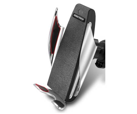 Автомобильный держатель WUW W08 Automatic with QI charge 2.1A Black