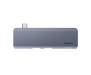 Адаптер Baseus Harmonica Five-in-one HUB Adapter Grey (CAHUB-K0G)