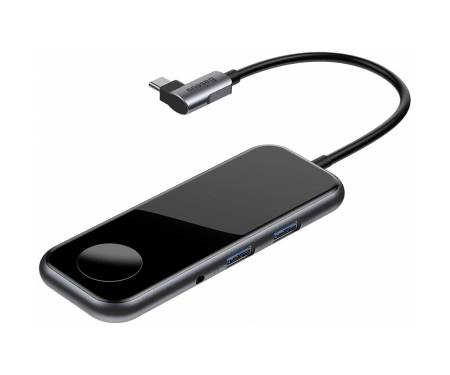 Адаптер Baseus Mirror Series Multifunctional Wireless Charger USB-C (CAHUB-AZ0G)