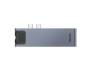 Адаптер Baseus Thunderbolt C+Pro 7 in 1 smart HUB Docking Station Grey (CAHUB-L0G)