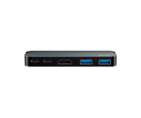 Адаптер HUB Baseus Transparent Type-C Gray (CAHUB-TD0G)