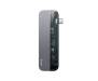 Адаптер HUB Baseus Transparent Type-C Gray (CAHUB-TD0G)