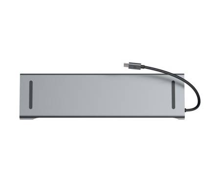 Адаптер SONDER Type-C ports 10 в 1 (HDMI 4K, USB 3.0 x 3, USB-C, SD, MicroSD, VGA, RJ45, 3.5 Jack)