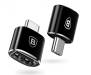 Адаптер USB Type-C Baseus USB Female To Type-C Male Adapter Converter Black (CATOTG-01)