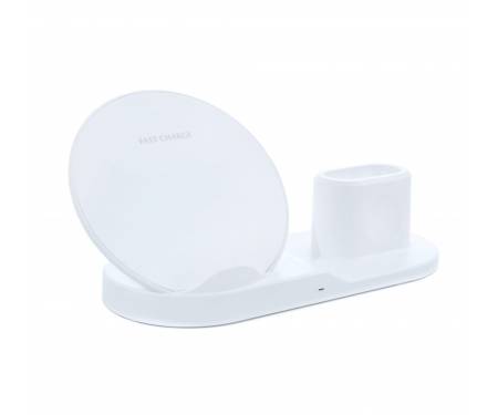 Беспроводная зарядная станция Sonder 3 в 1 Qi Wireless Fast Charging White