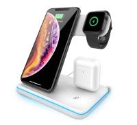 Беспроводная зарядная станция SONDER QI 3 in 1 (White)