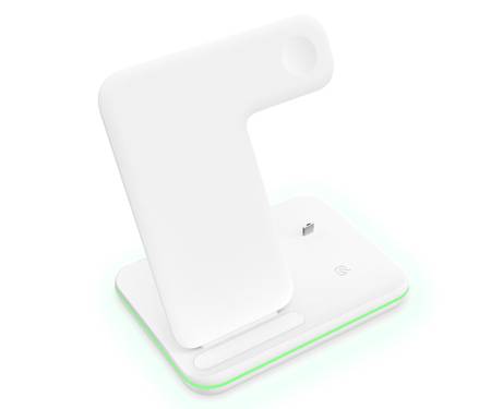 Беспроводная зарядная станция SONDER QI 3 in 1 (White)