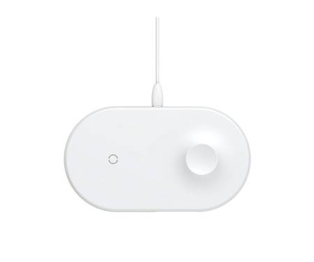 Беспроводное зарядное устройство Baseus Smart 2in1 QI Wireless Charge White (WX2IN1-02)