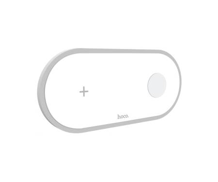 Беспроводное зарядное устройство Hoco CW20 Wisdom 2-in-1 Wireless Charger White