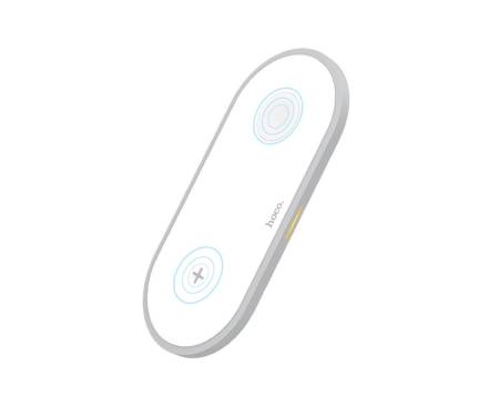 Беспроводное зарядное устройство Hoco CW20 Wisdom 2-in-1 Wireless Charger White