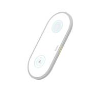 Беспроводное зарядное устройство Hoco CW20 Wisdom 2-in-1 Wireless Charger White