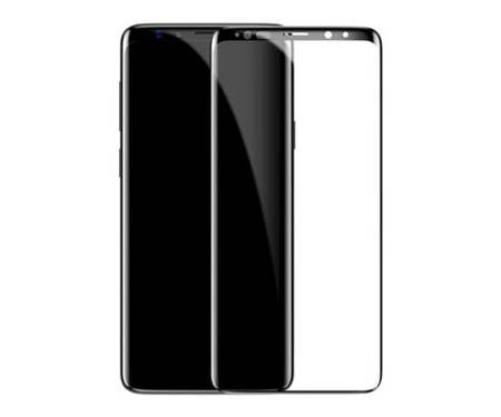 Защитное стекло для Samsung S9+ Baseus 0.2 mm Silk-Screen Tempered Glass Film Black