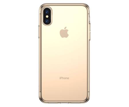 Чехол для Apple iPhone XS Baseus Силиконовый gold
