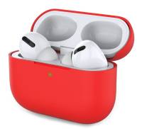 Чехол для Airpods Pro Silicone Case Scarlet
