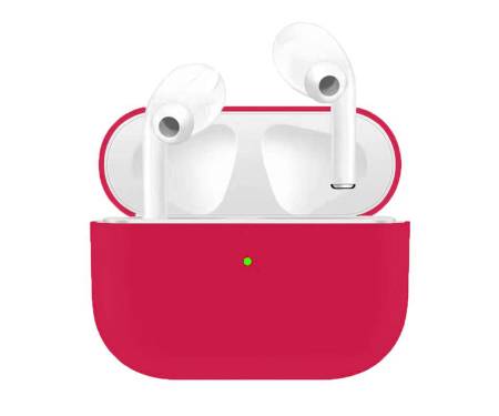 Чехол для Airpods Pro Ultrathin Silicon case Crimson