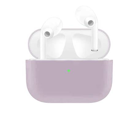 Чехол для Airpods Pro Ultrathin Silicon case Pale Mauve