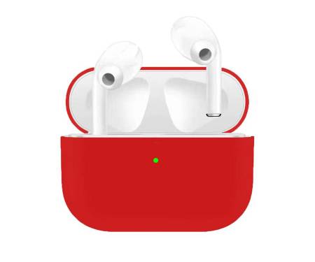 Чехол для Airpods Pro Ultrathin Silicon case Red